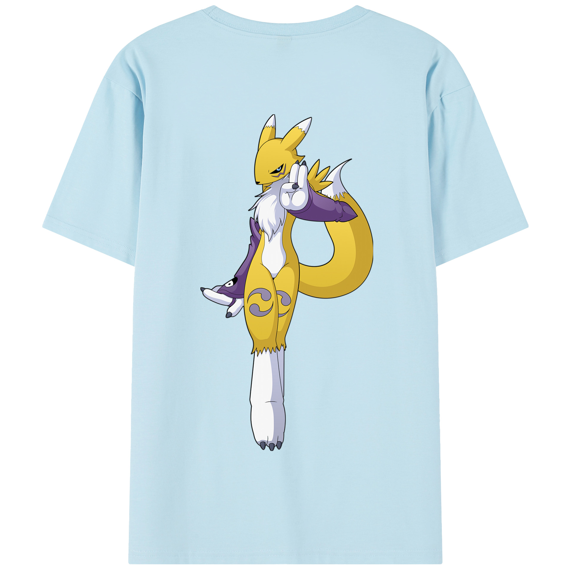 （画像用） Digimon デジタルモンスター/デジモン 綿100％半袖Tシャツ（背面プリント）